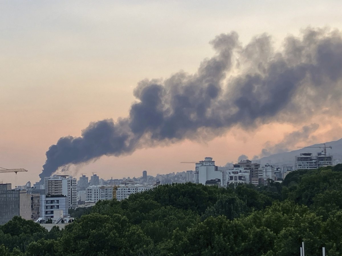 Tehran on fire