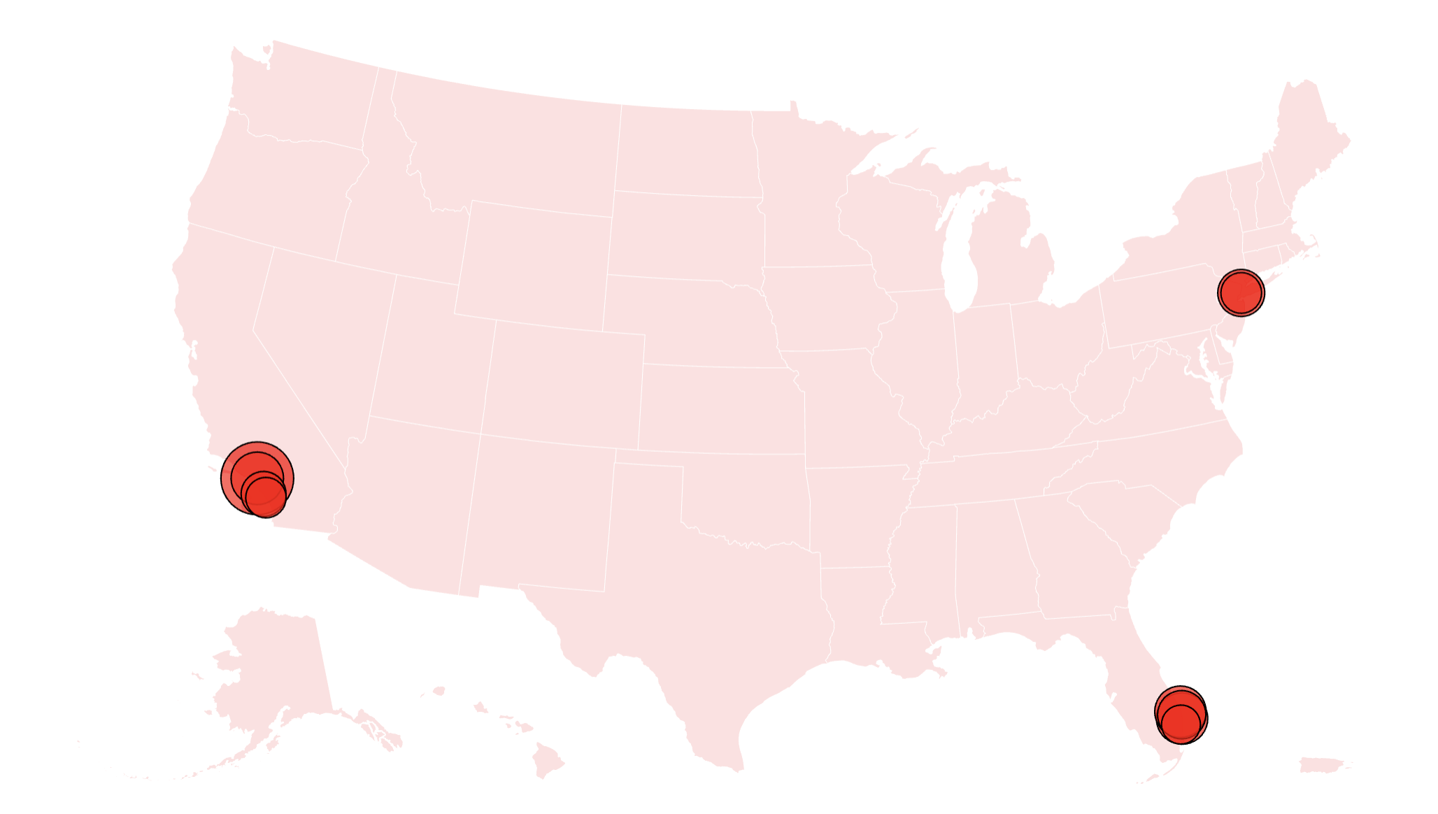 Map Shows Most Expensive Home Sales Across US