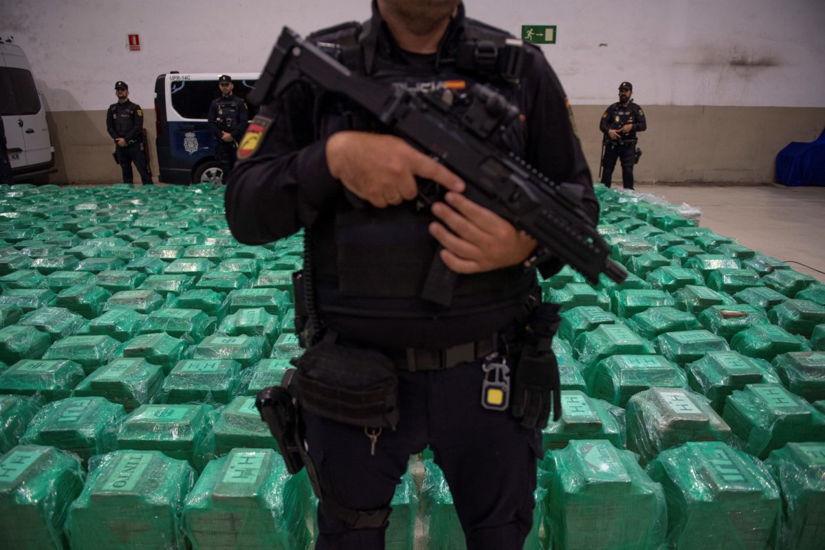 Seized cocaine from Ecuador