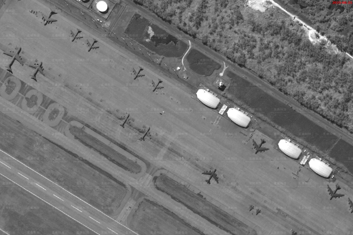 US Diego Garcia mantém a energia aérea em Garcia