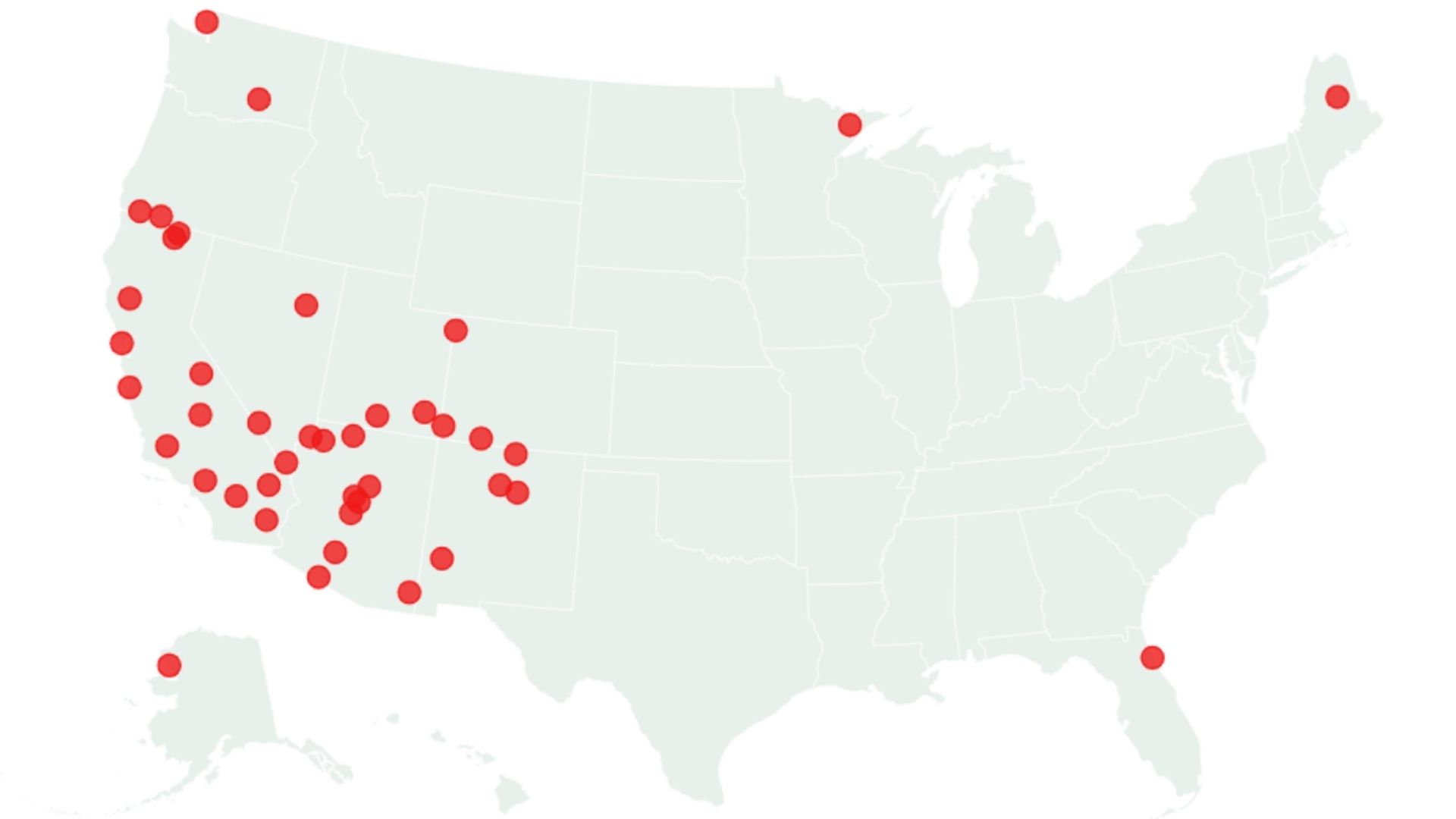 Map Shows States Where Wildlife Is Under Threat