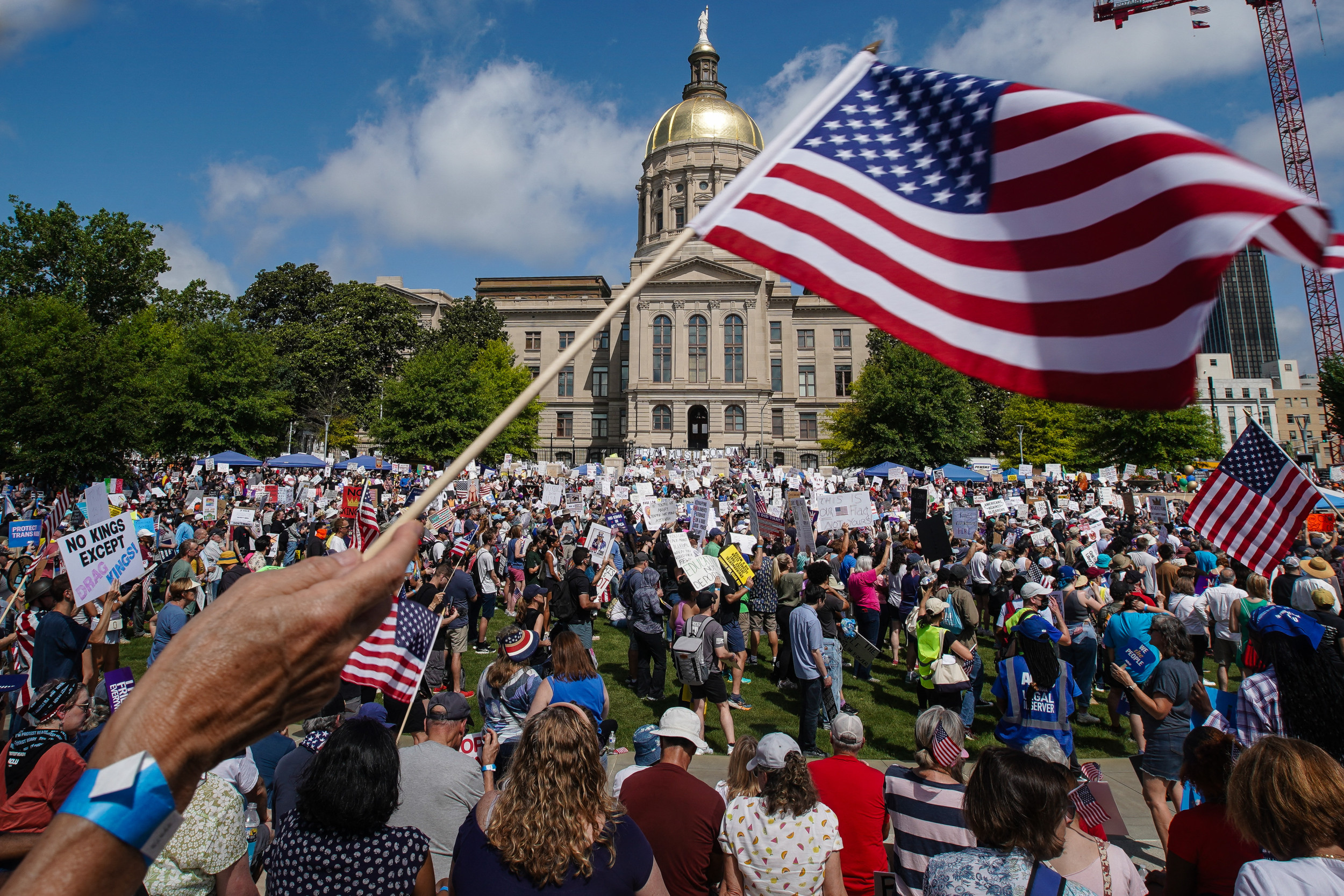 "Free America": Anti-Trump protests taking place nationwide on 4th of July