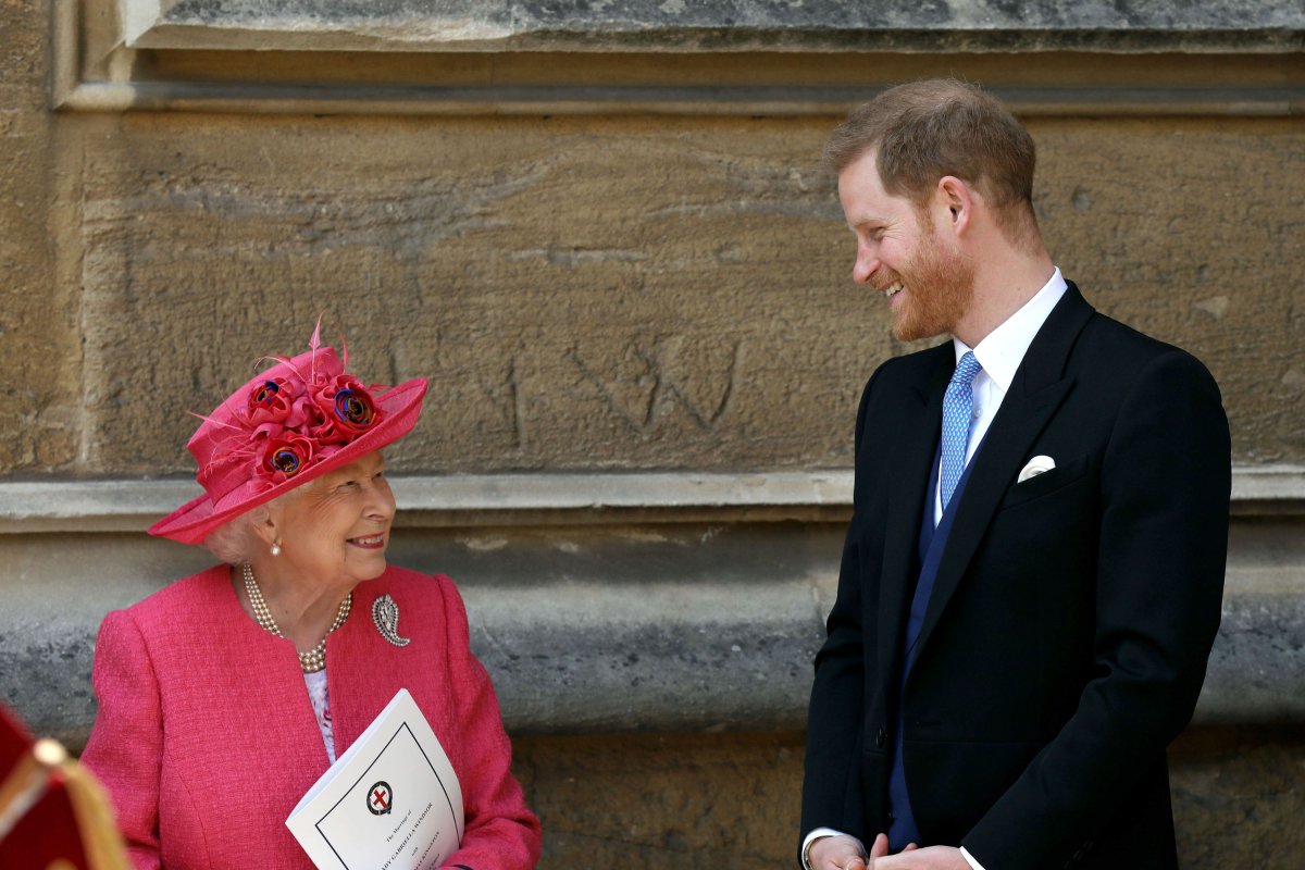 Queen Elizabeth II and Prince Harry