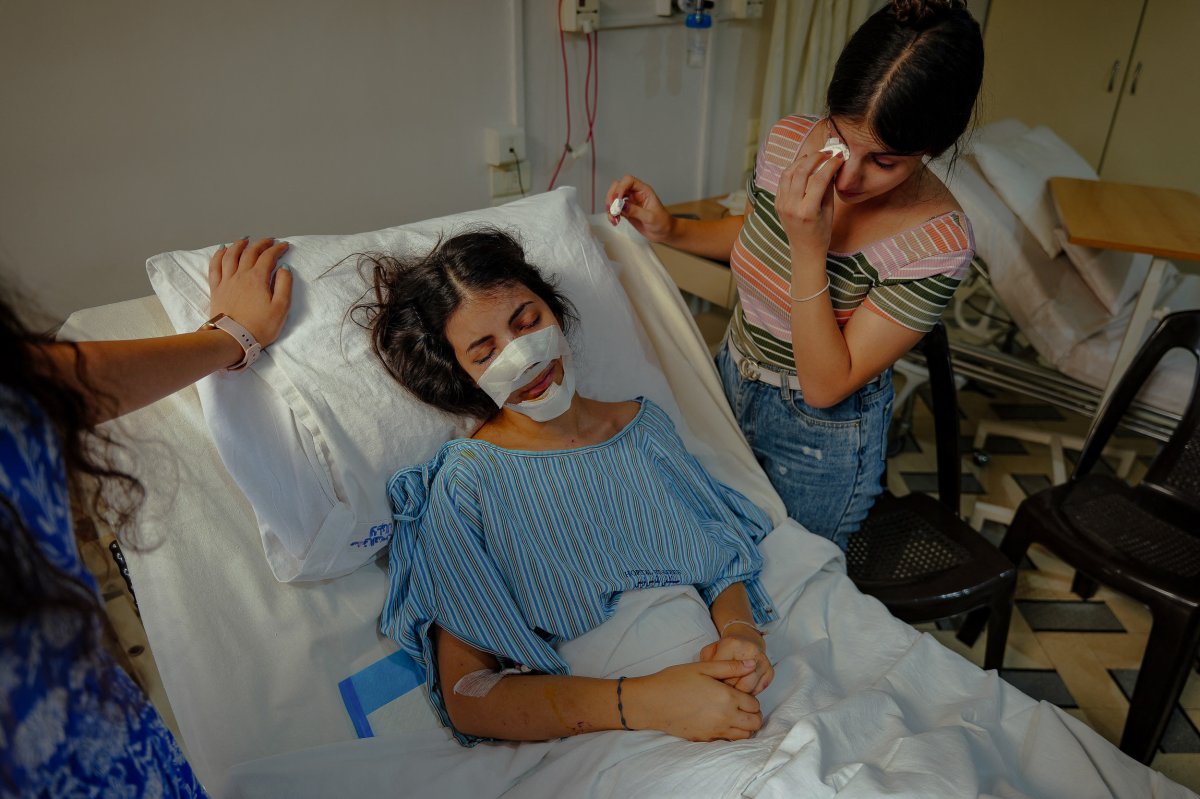 A Christian Syrian girl wounded