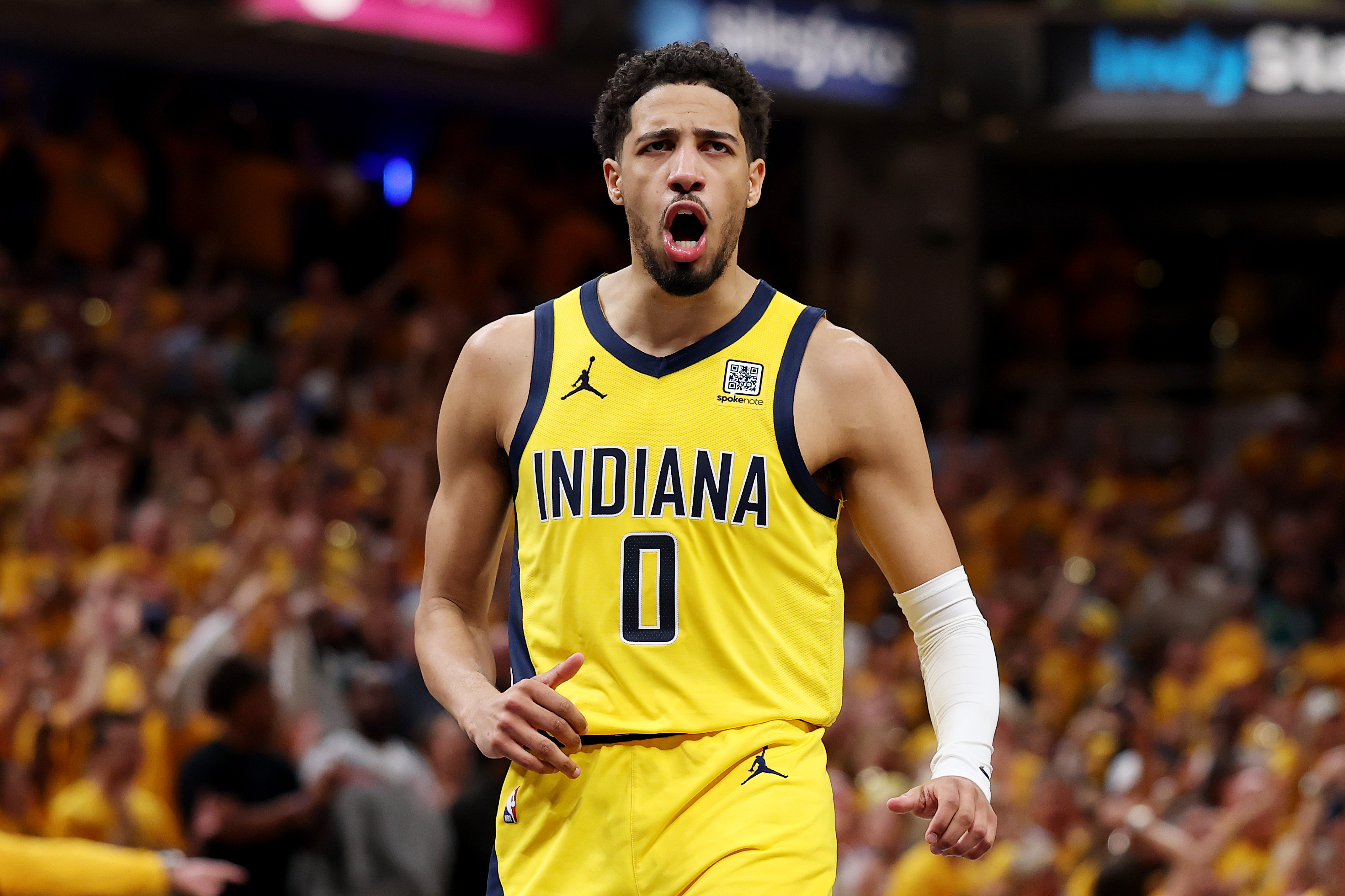 Tyrese Haliburtons 1-Word Reaction to Fever Winning Commissioners Cup