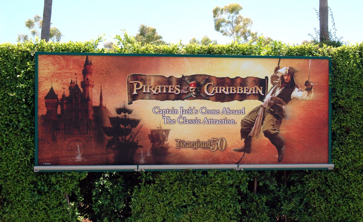 Pirates of the Caribbean Sign at Disneyland