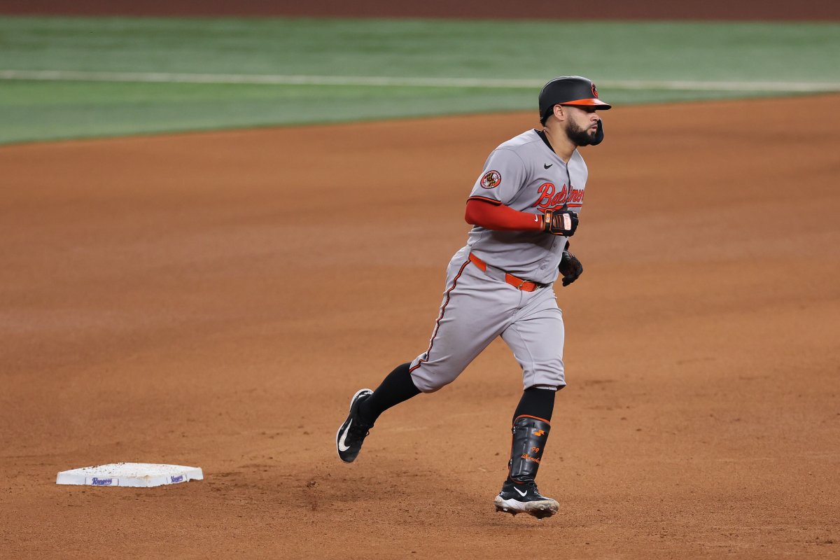 Catcher de los Orioles de Baltimore Gary Sánchez
