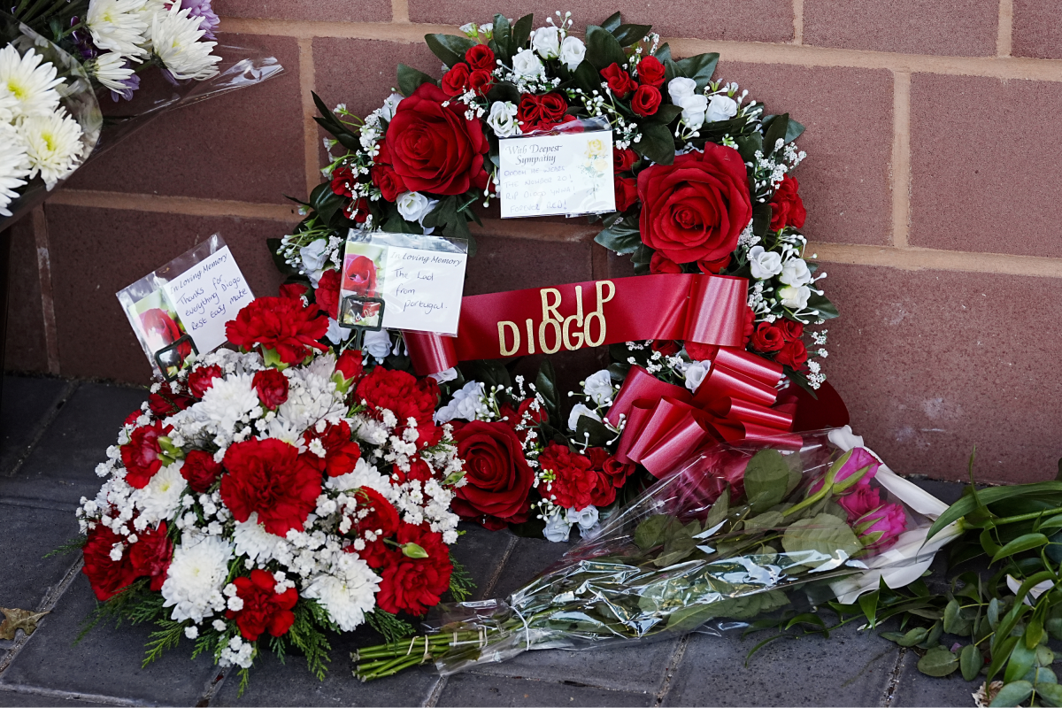 Liverpool's Diogo Jota Tributes