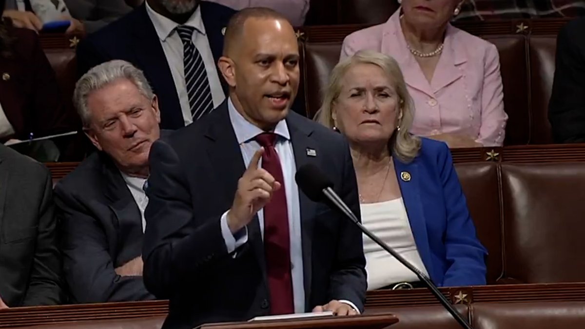 Hakeem Jeffries in hours long speech