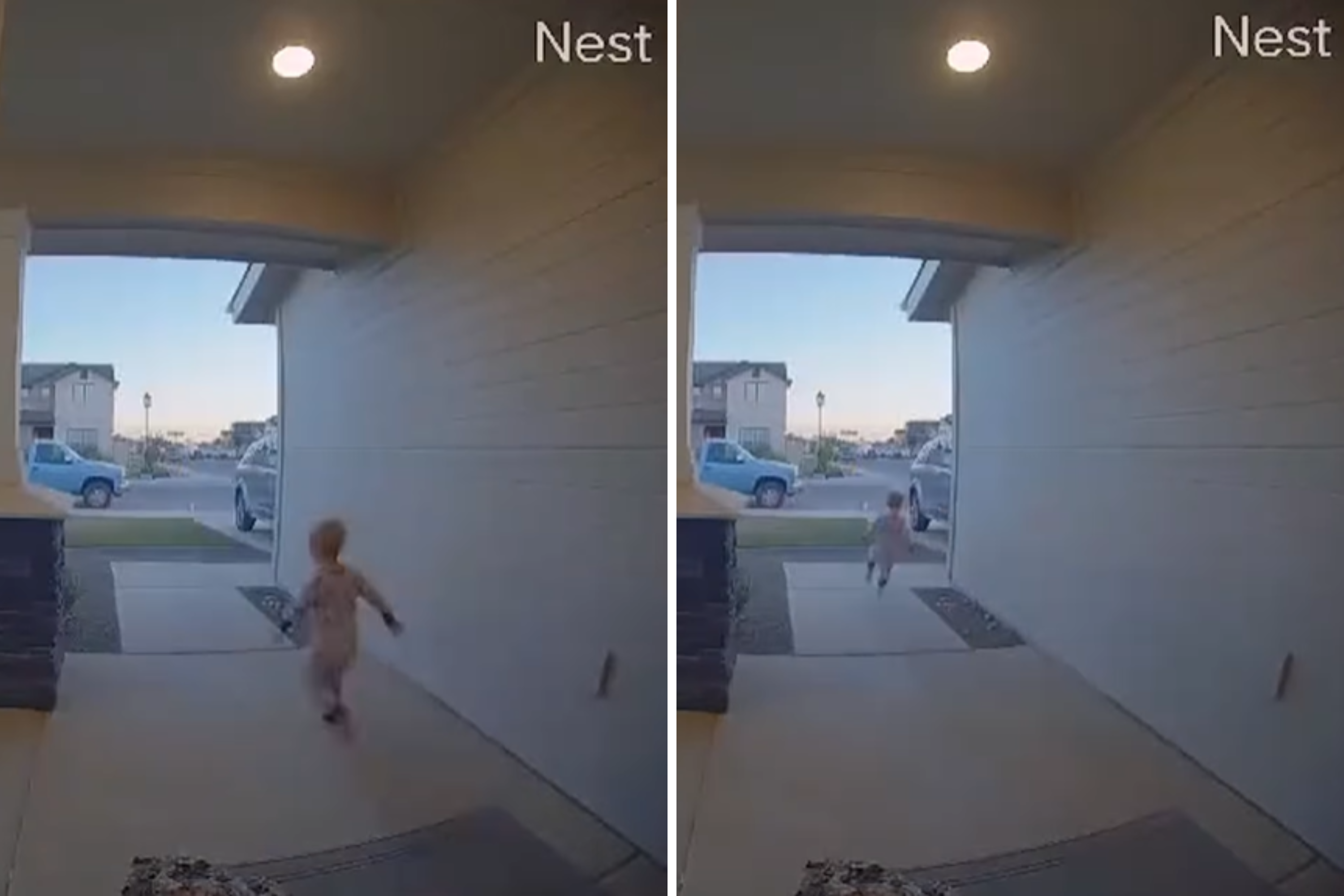 Dads Life Changes Forever As Toddler Runs Into Street—CCTV Captures It All