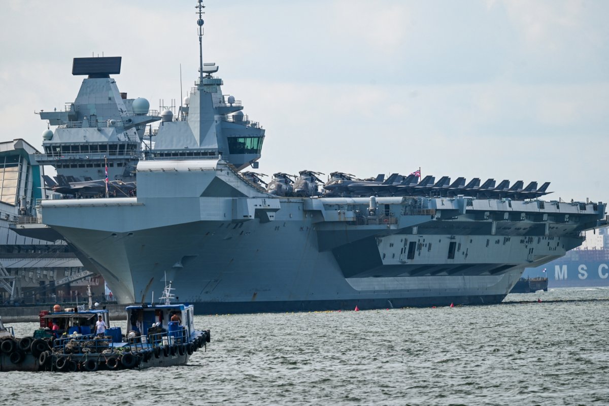 British Aircraft Carrier Visits Singapore