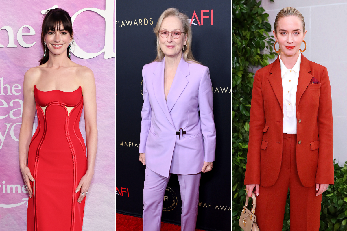 Anne Hathaway Meryl Streep Emily Blunt Split
