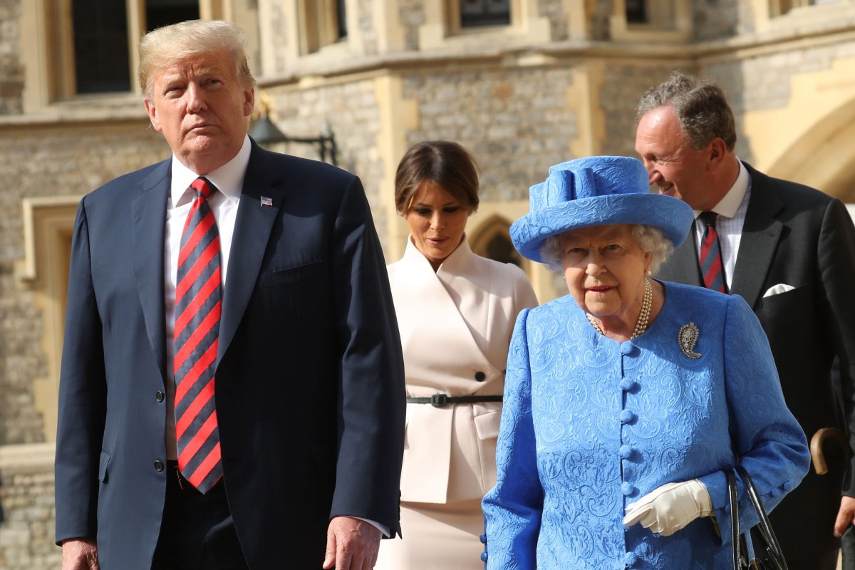 Donald Trump and Queen Elizabeth II