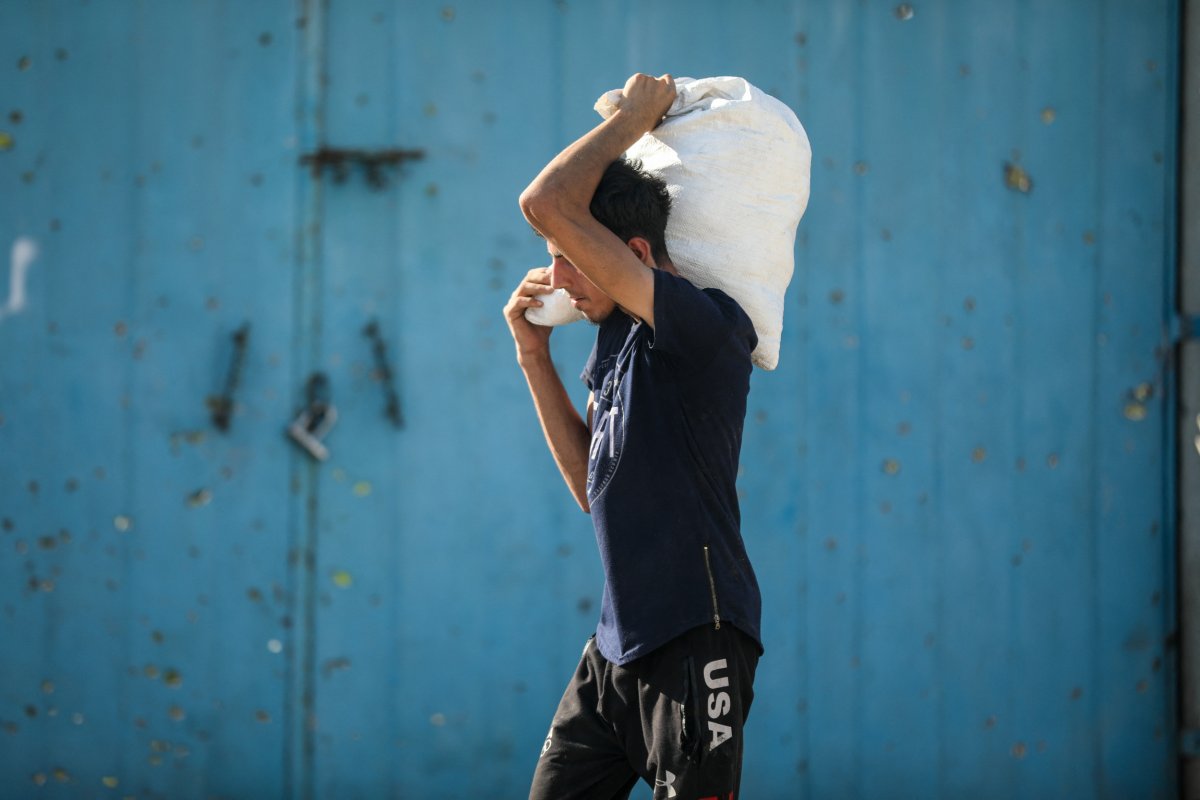 A Palestinian man 