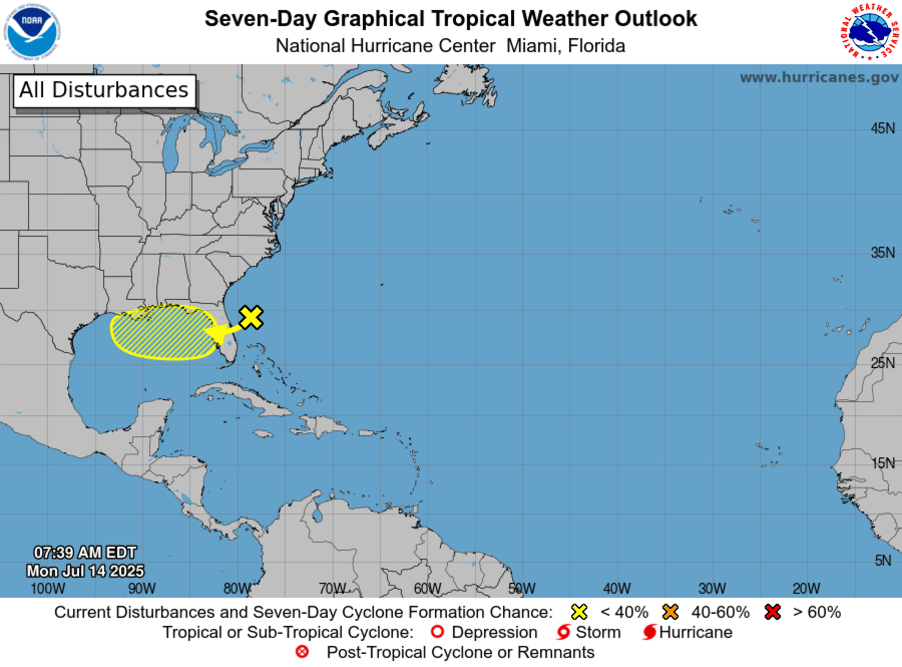 Map Shows States Most At Risk for - Tropical Storm Map States Risk