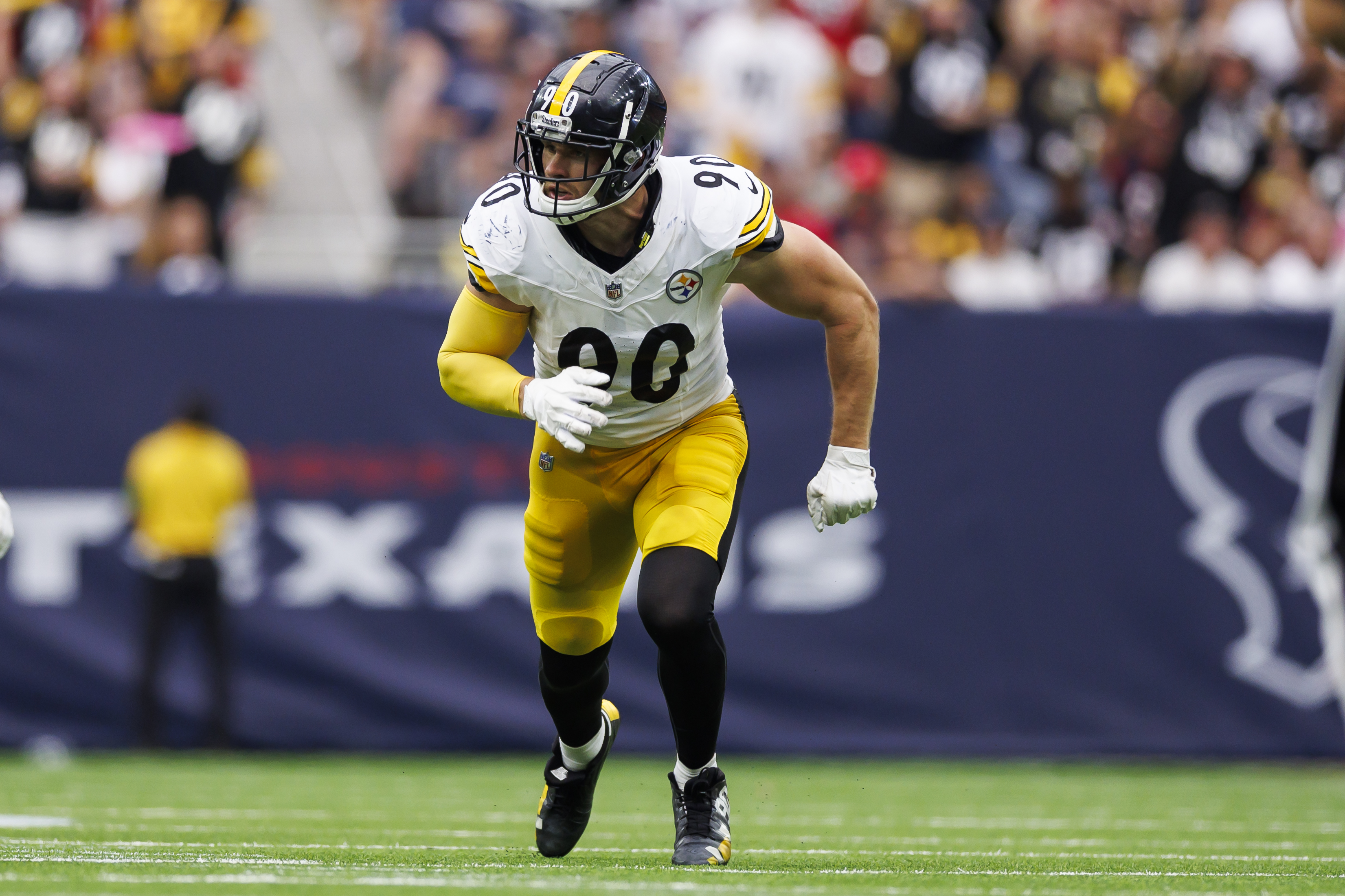 TJ Watt looking frustrated on sideline