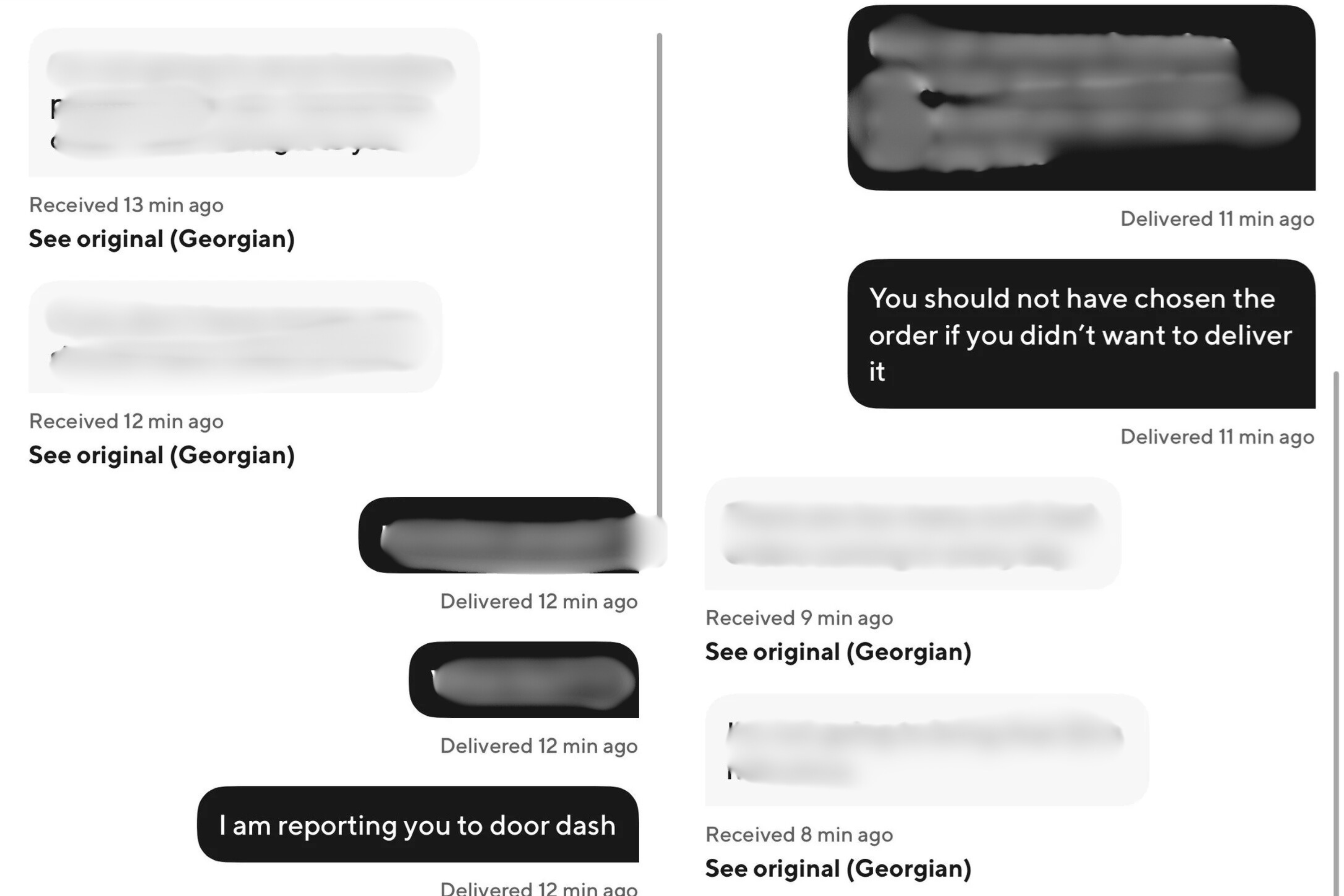 Woman Orders Coffee on DoorDash, Shocked at Message She Then Receives