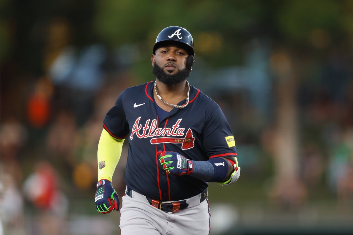 Atlanta Braves designated hitter Marcell Ozuna