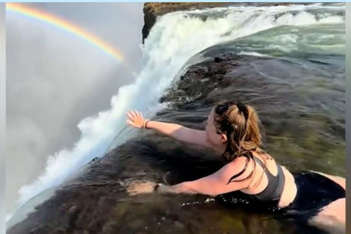 Victoria Falls in Zimbabwe.