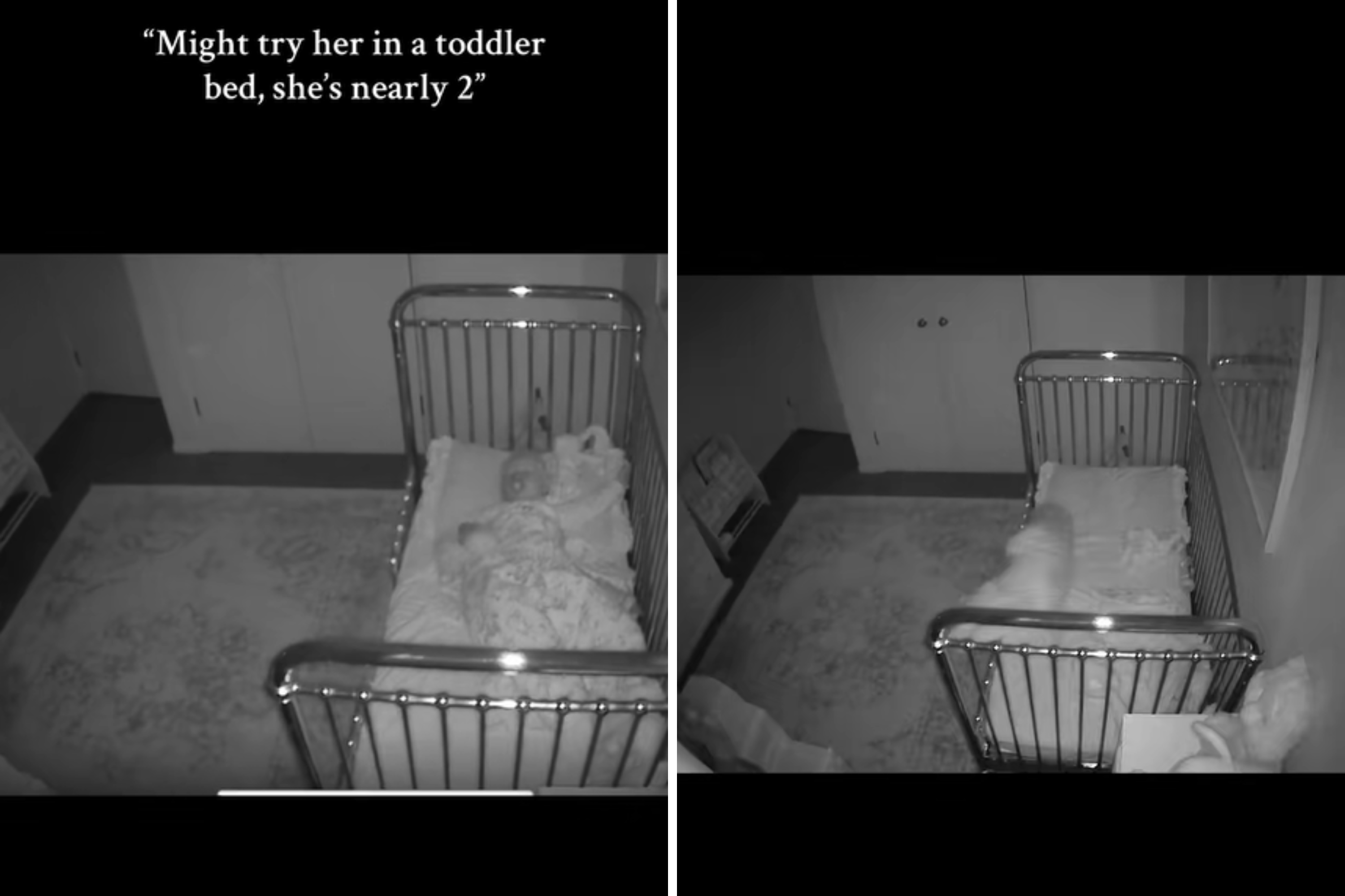 Mom Transitions Toddler to Normal Bed, Baby Cam Captures It All Going Wrong - Newsweek
