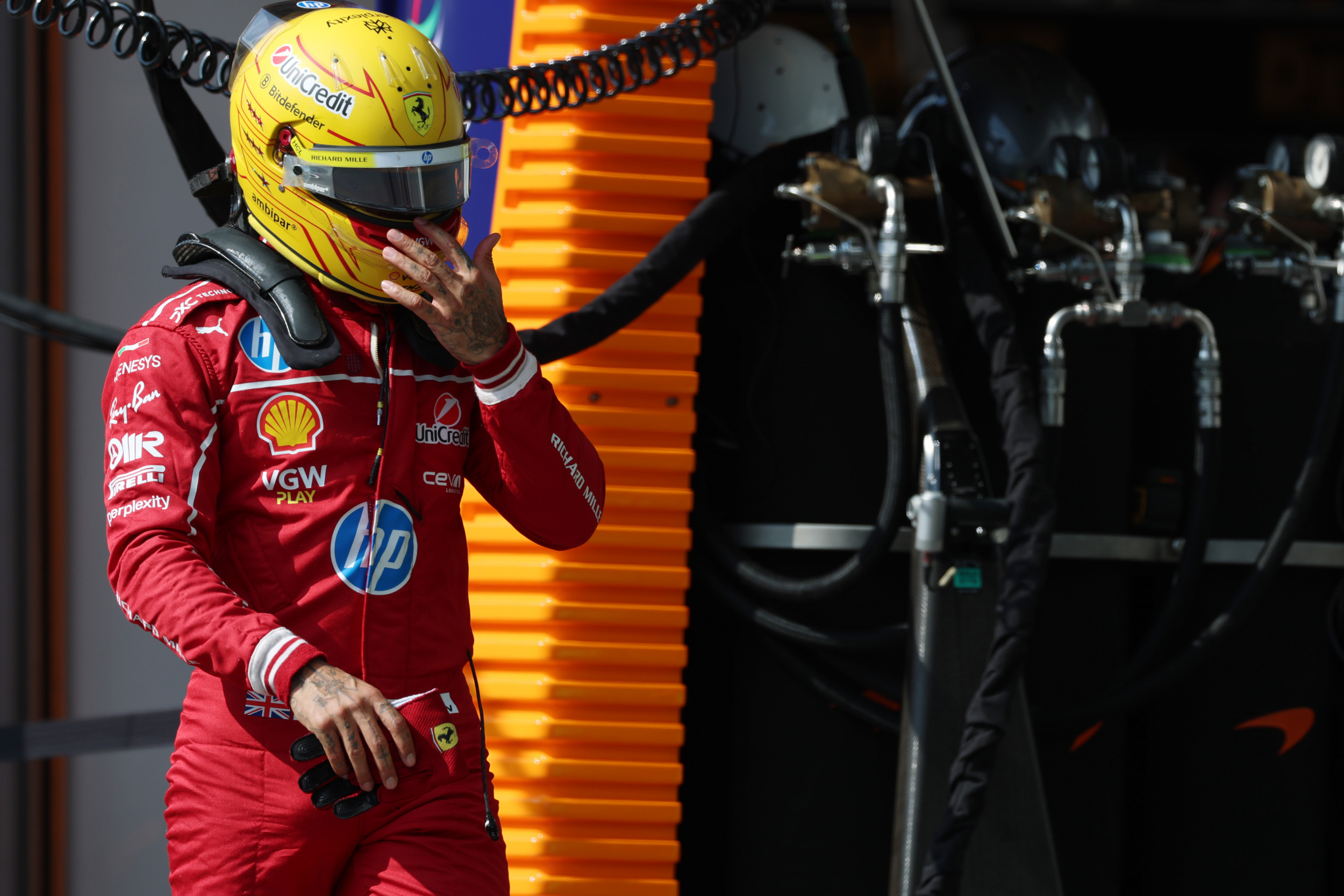 Ferrari's Hamilton Apologizes After Double Early Belgian GP Qualifying Exits