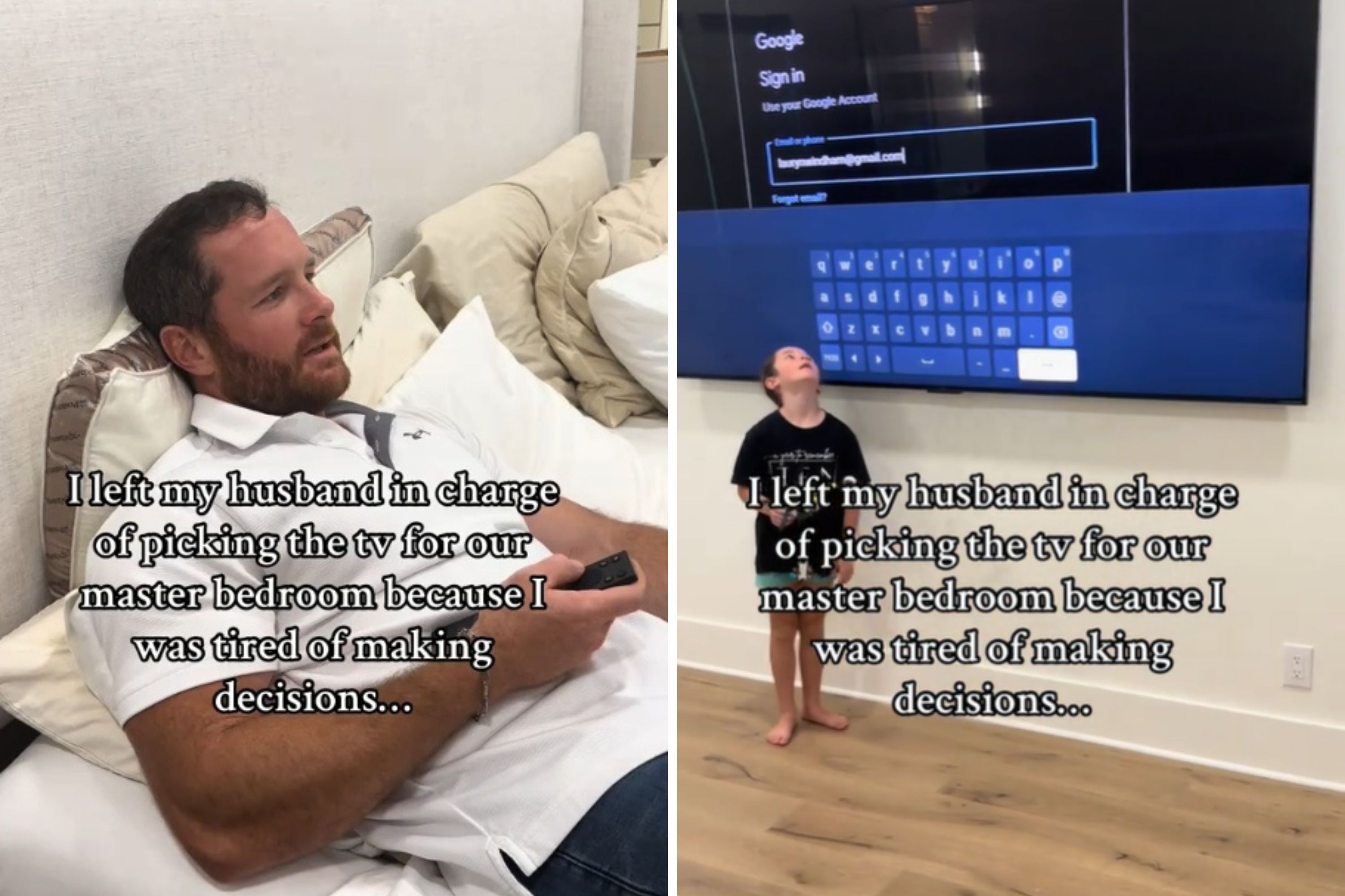 Woman Asks Husband To Pick TV for Bedroom&mdash;Unprepared for What She Finds