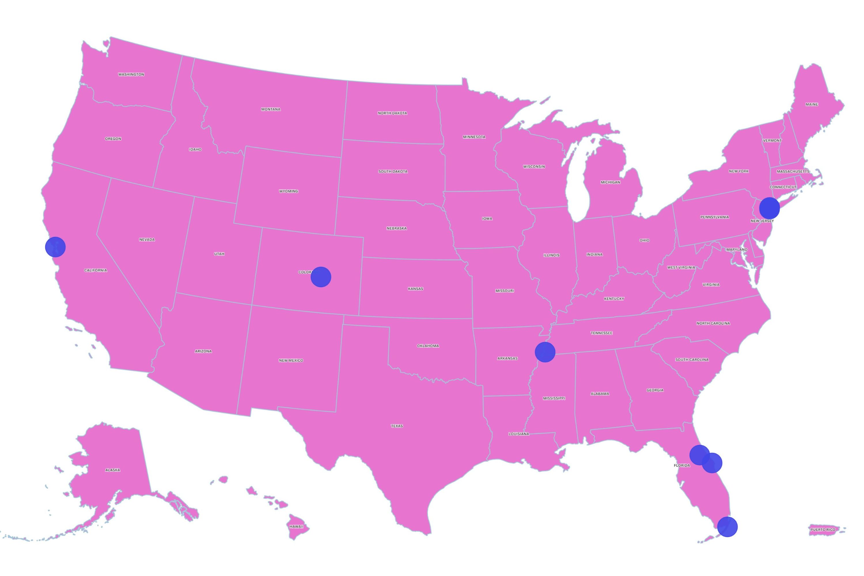 Map Shows States With Most-Popular Attractions, According to Tourists