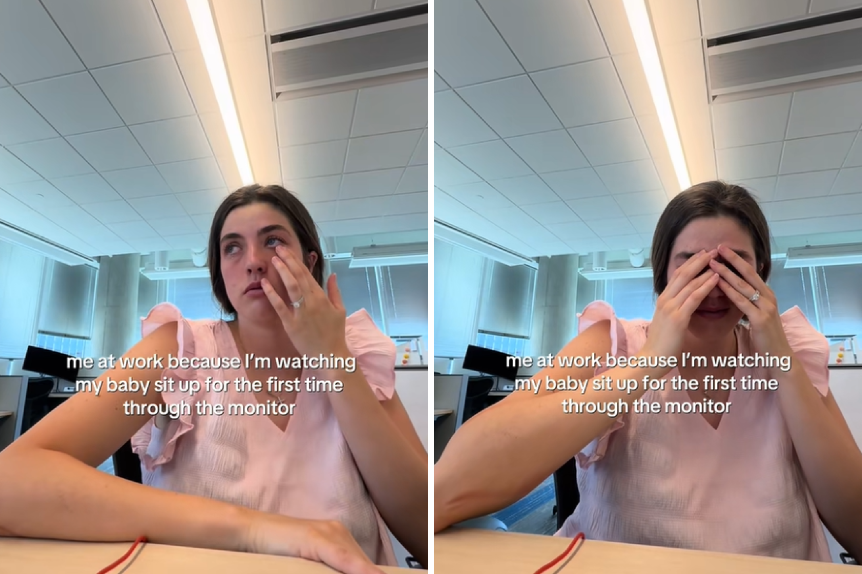 Working Mom Left in Tears Over What She Sees on Baby Monitor