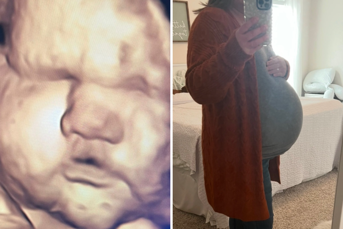 Baby measuring big