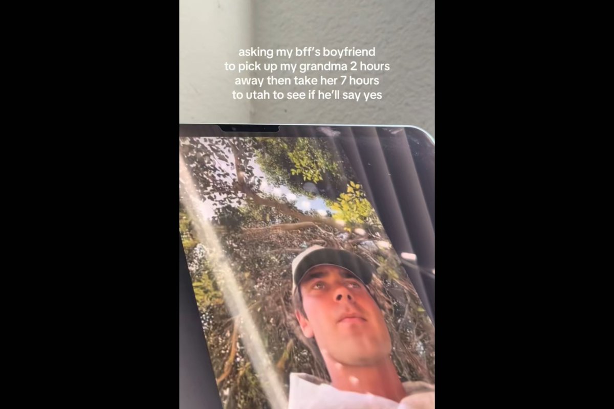 Boyfriend on video call.