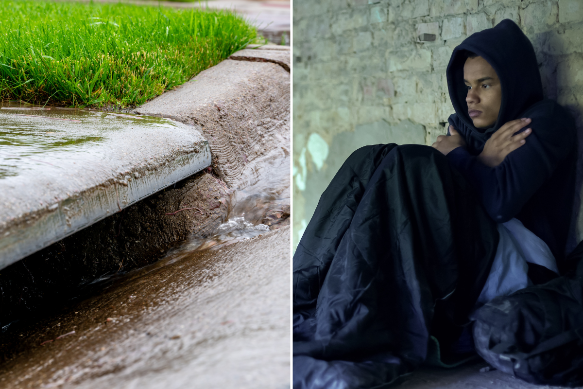 Homelessness Storm Drains