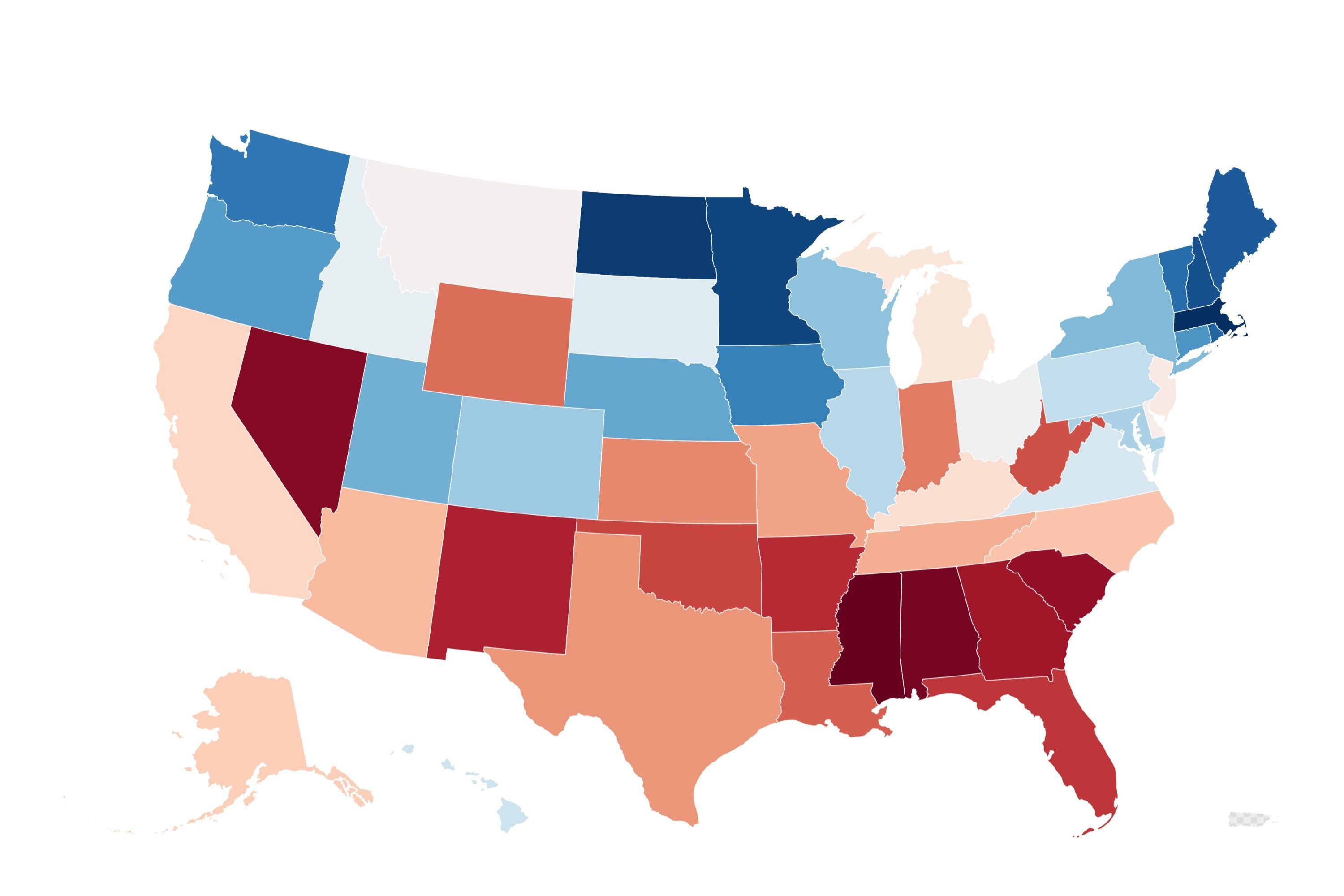 Map Shows Best&mdash;and Worst&mdash;States to Have a Baby 2025