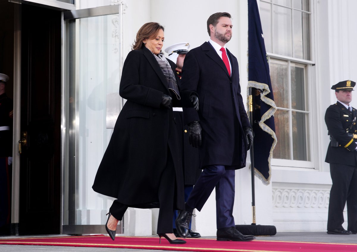 Kamala Harris and JD Vance