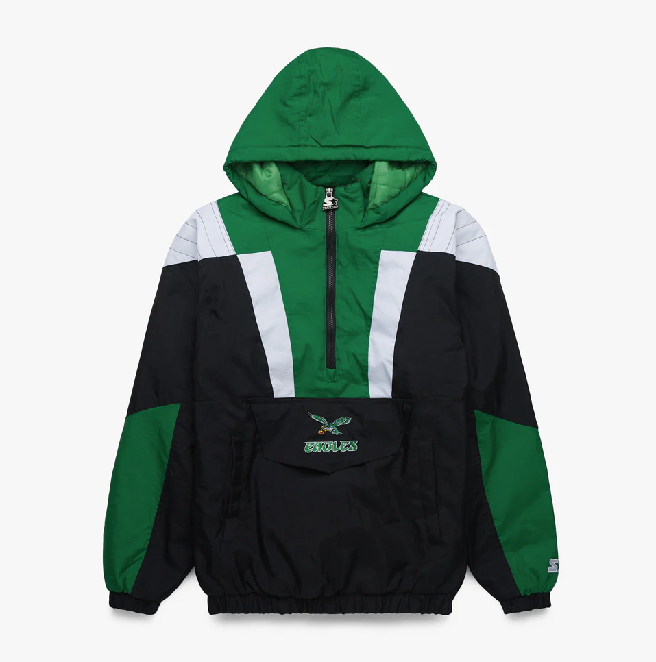 Philadelphia Eagles Starter Pullover: Shop the HOMAGE x Starter NFL Jacket Drop