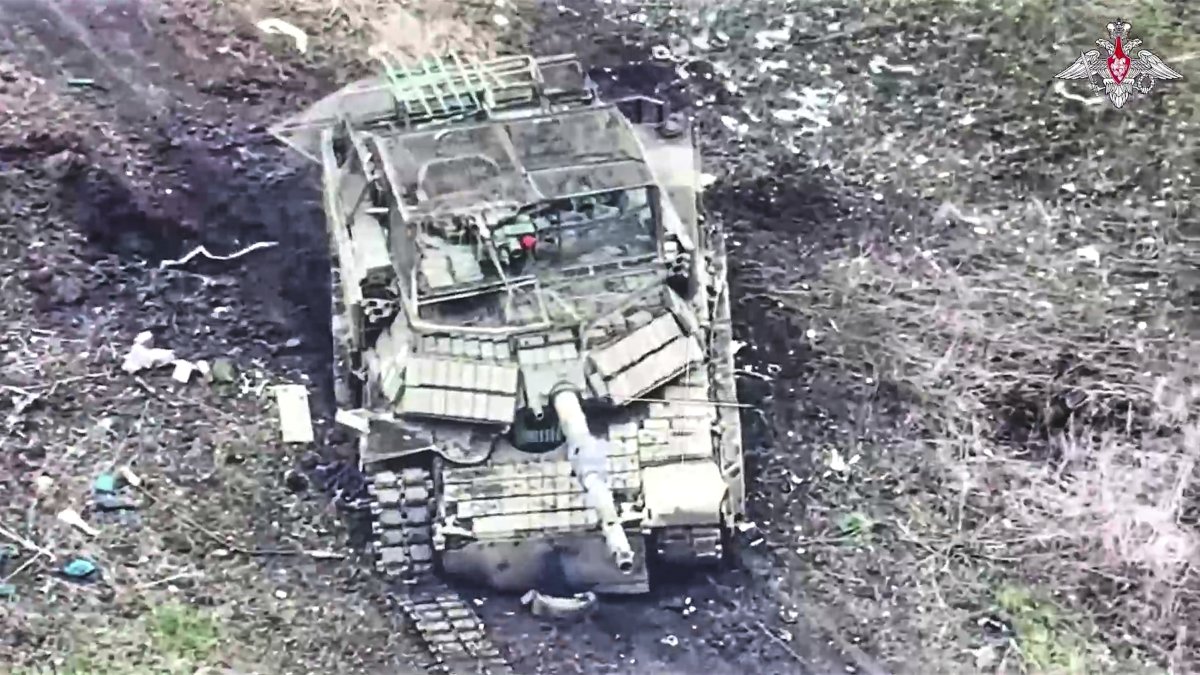 Destroyed US tank Ukraine