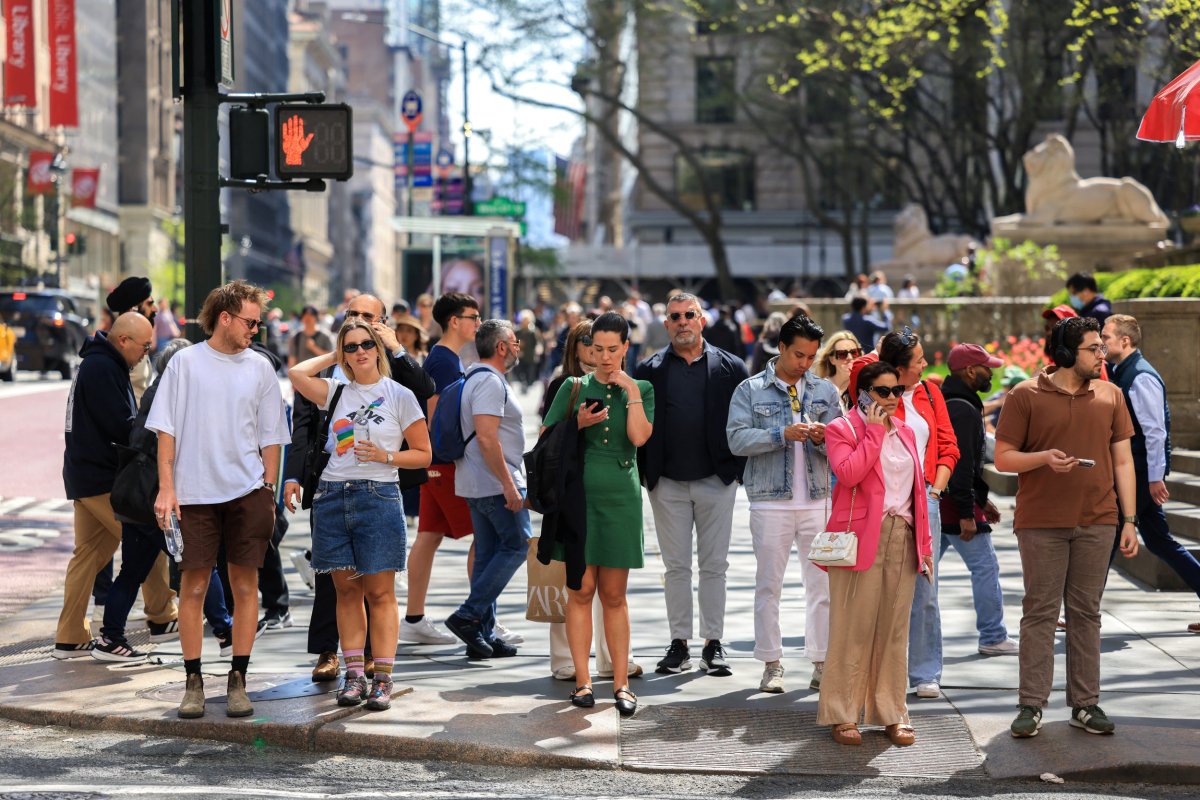 Cena de rua de Nova York