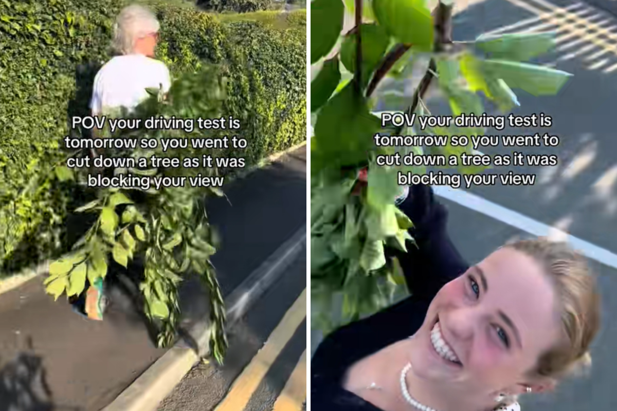 How woman prepares for driving test