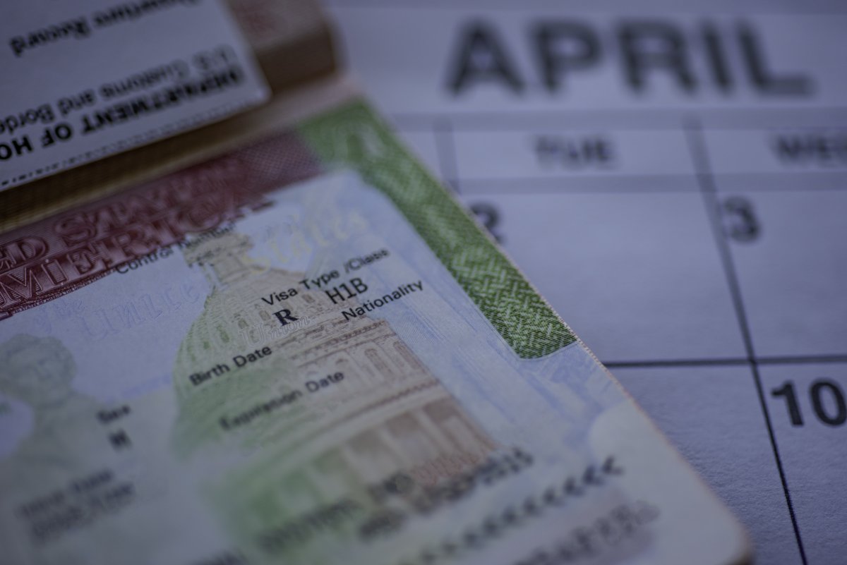 H-1B visa stock image 