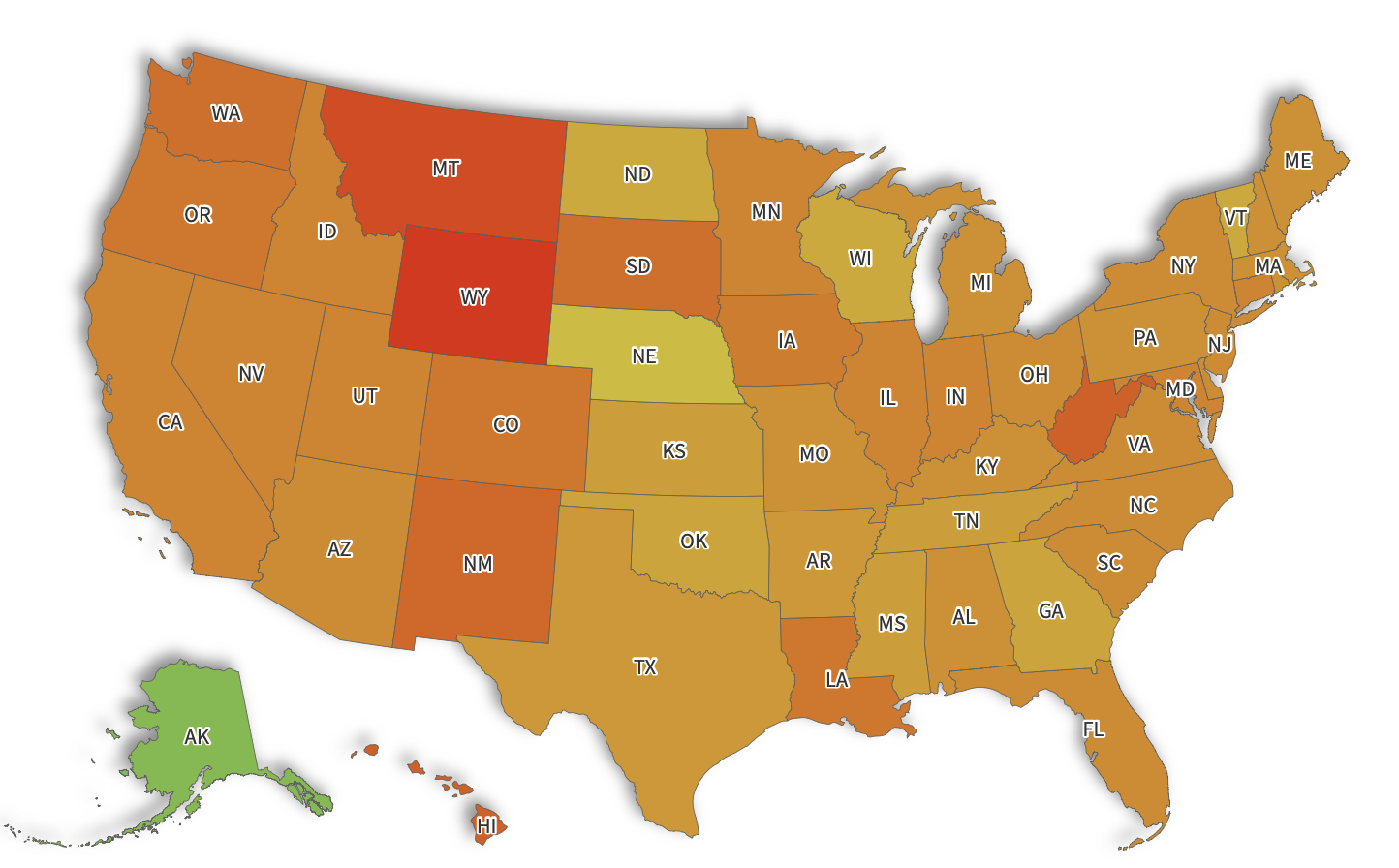 Map Shows States Where Social Security Field Office Staff Has Been Reduced