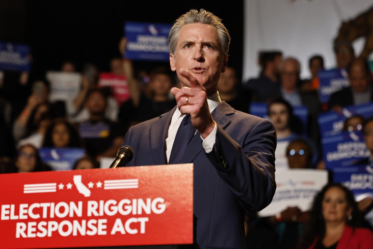 Gavin Newsom redistricting poll