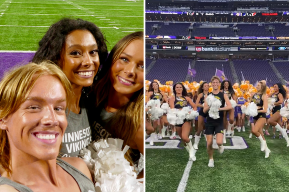 Vikings Respond to Male Cheerleader Backlash - Newsweek