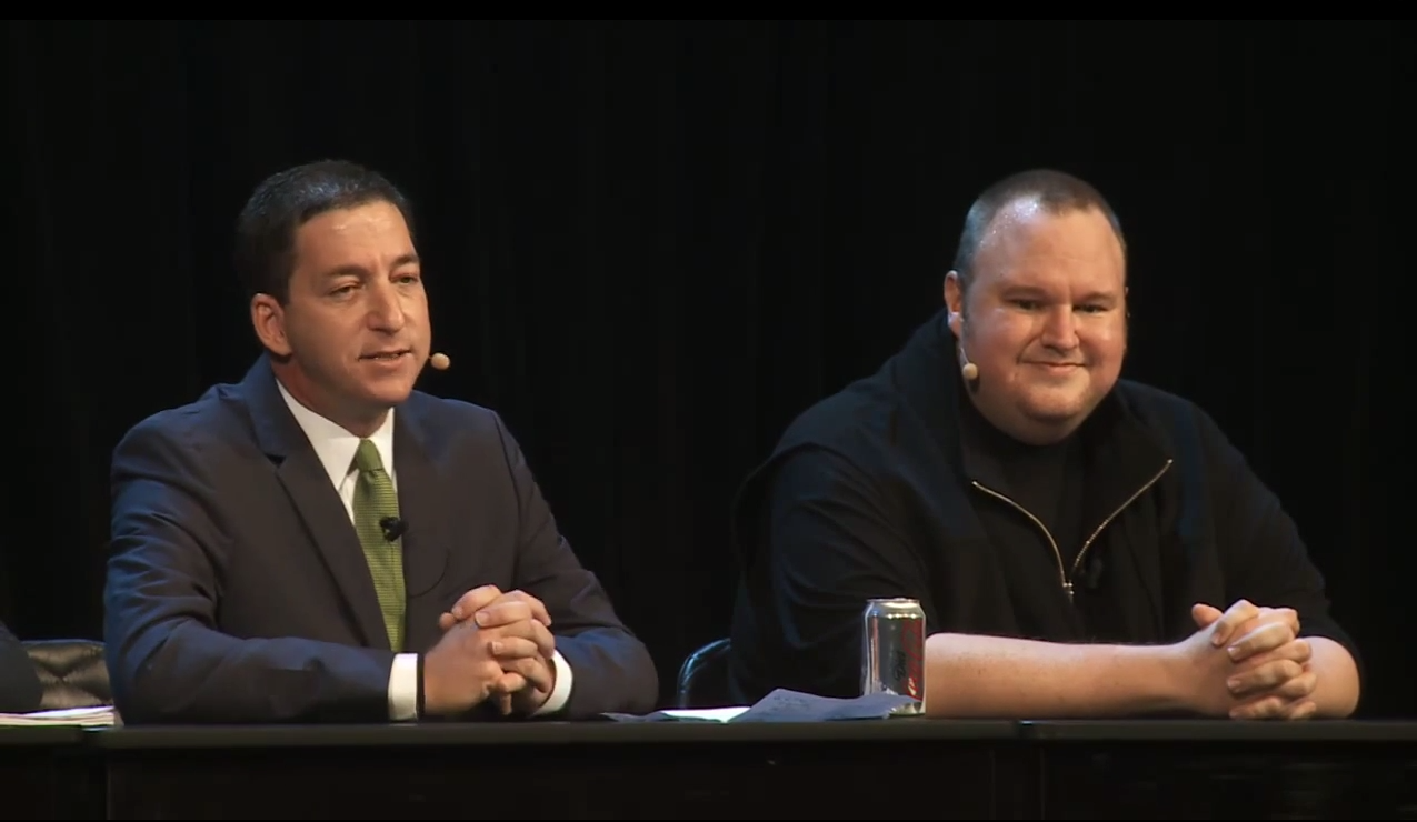 Glenn Greenwald and Kim Dotcom