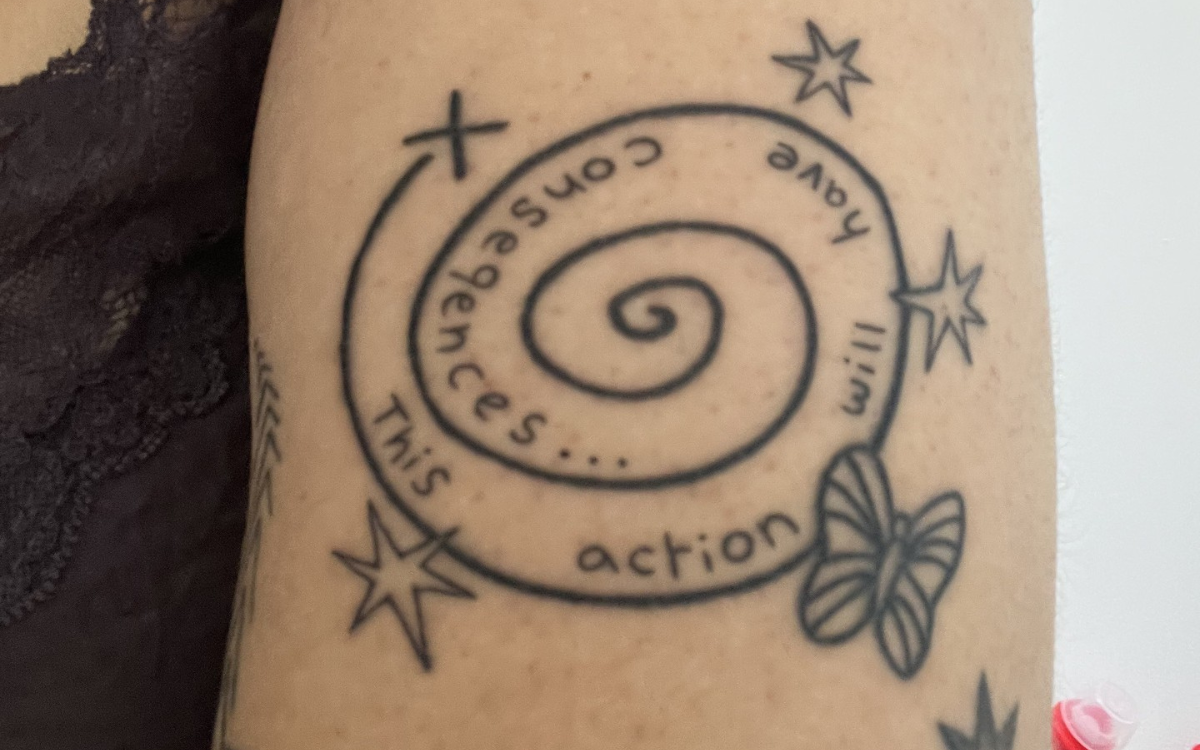 Ghida's tattoo and the mistake.