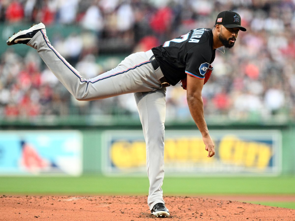 Miami Marlins pitcher Sandy Alcántara