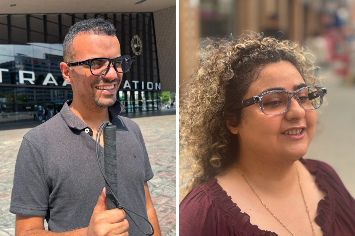 People wearing the Ally Solos Glasses.