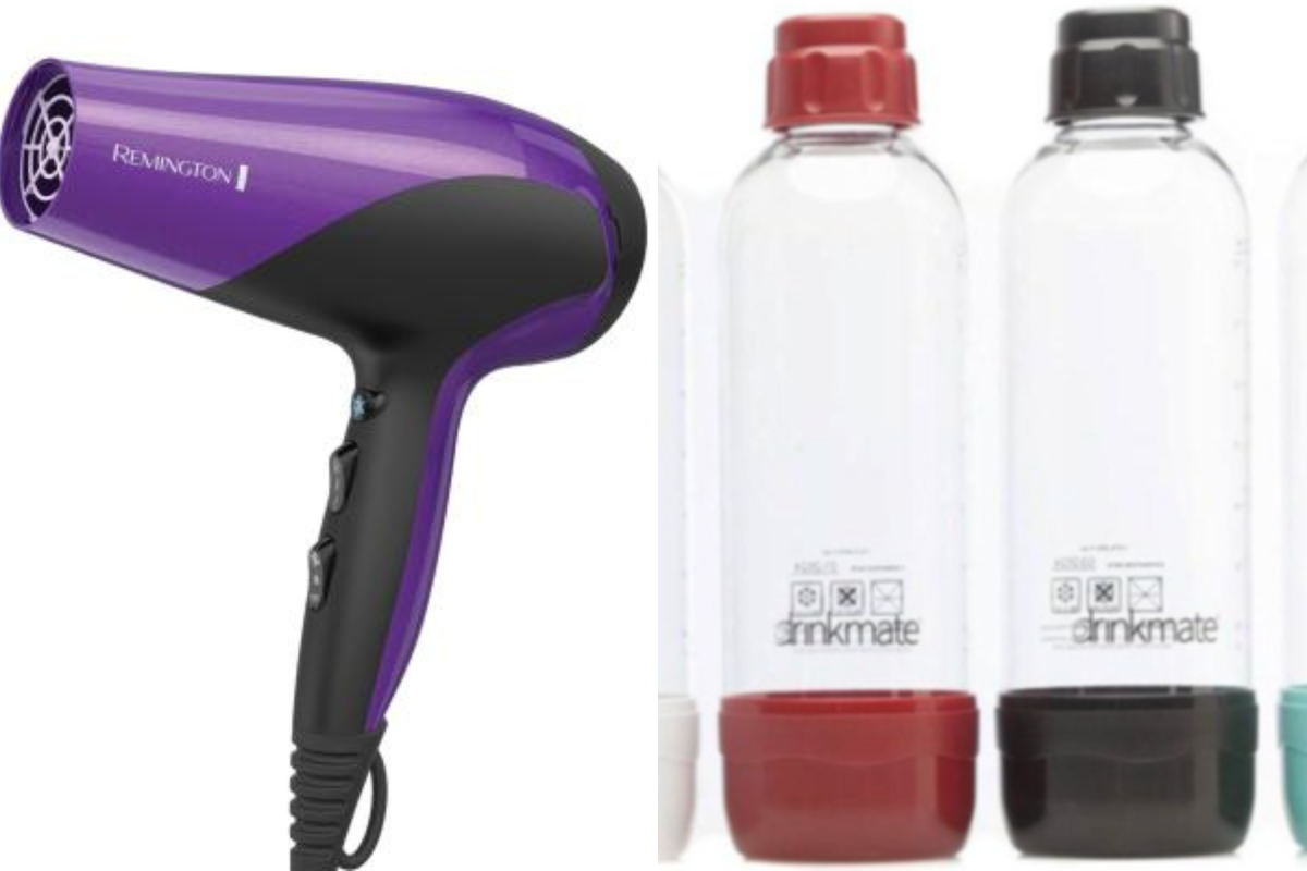 Hairdiers e bottiglie