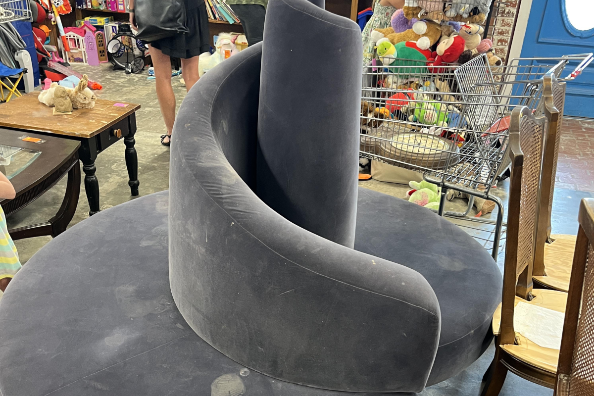 Tatlin Sofa Pictured At Thrift Store