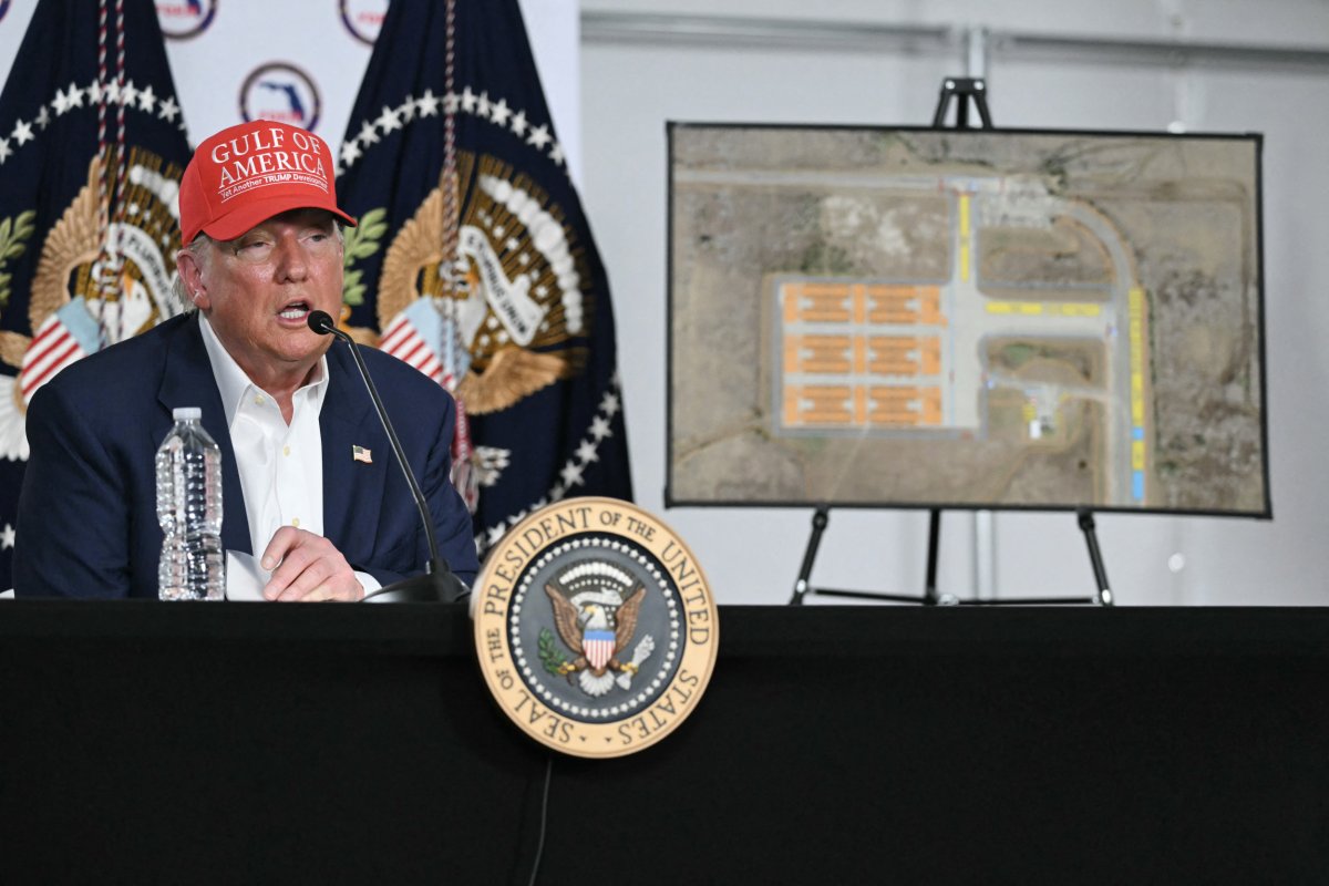 Donald Trump speaks Alligator Alcatraz