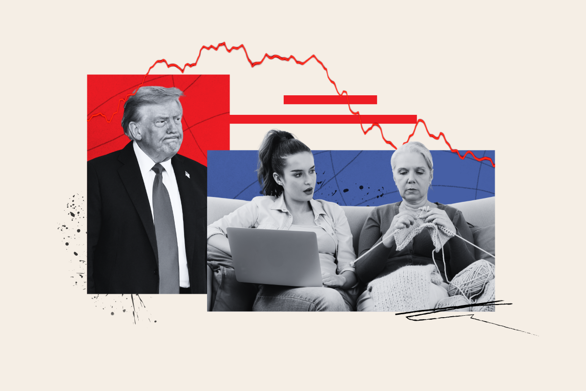 Il tasso dell'approvazione di Donald Trump è il corso opposto
