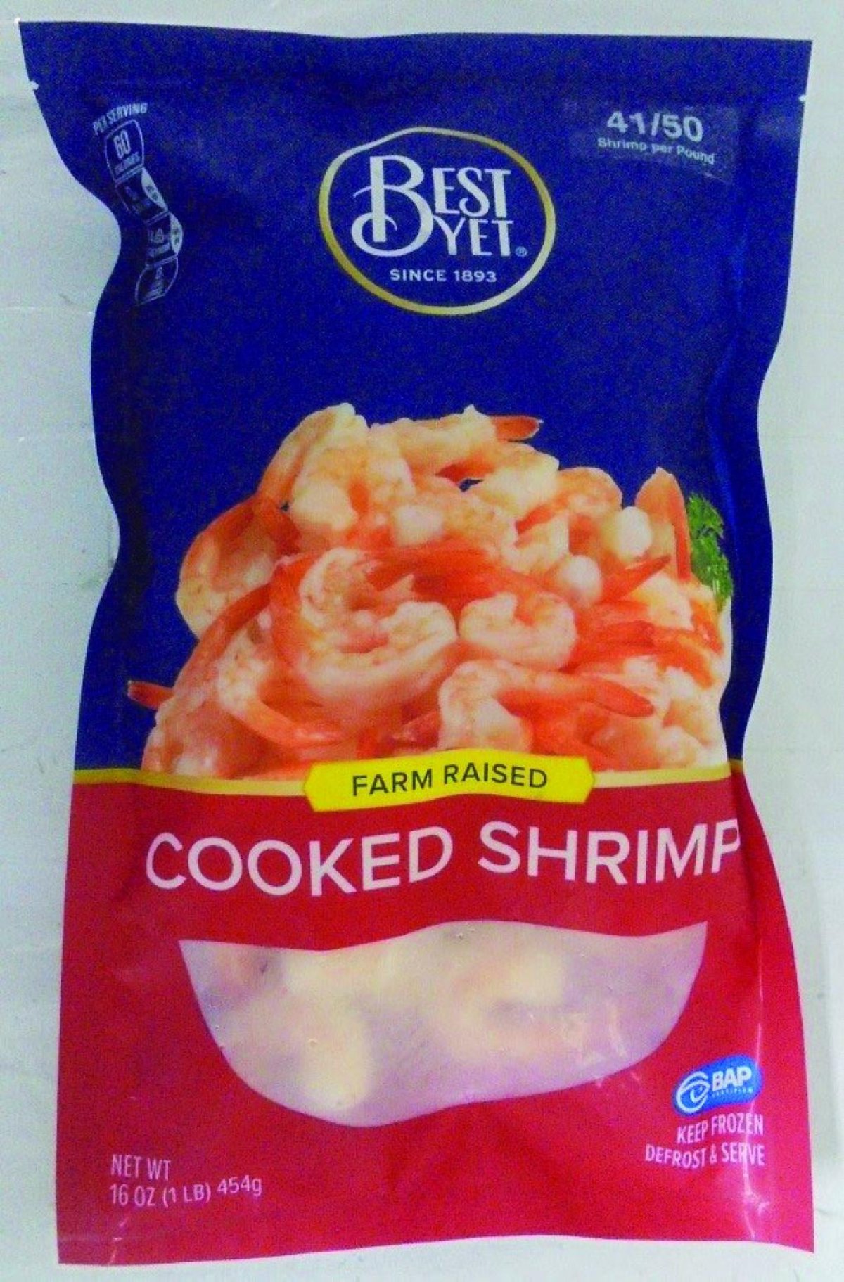 Frozen shrimp recall